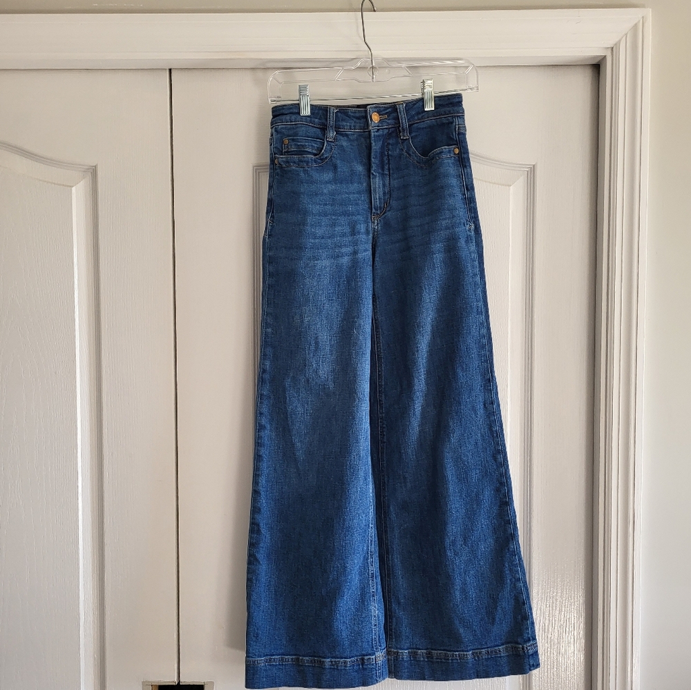 Anthropologie Maeve Wide Leg Jeans - 25 - Soft & Stretchy